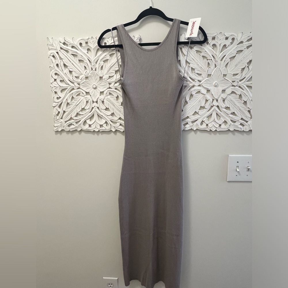 TJMaxx Backless Bodycon dress (Taupe, M)